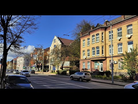 Видео: Изучаем дальше центральный р-он Калининграда прогулка по проспекту Мира до храма на лей-нта Катина.