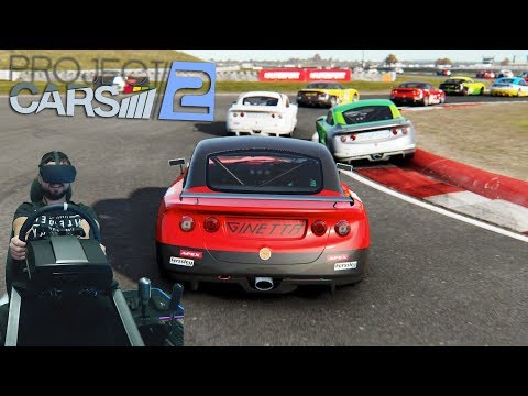 Видео: Project Cars 2 - первый успех в карьере на Ginetta GT5 VR Oculus Rift CV1