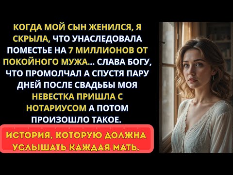 Видео: Сын женился, а я промолчала о 7 миллионах... И теперь молюсь, что не сказала!