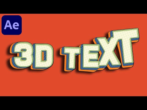 Видео: 3D-анимация прыгающего текста в After Effects — Учебное пособие по After Effects | Плагины не тре...