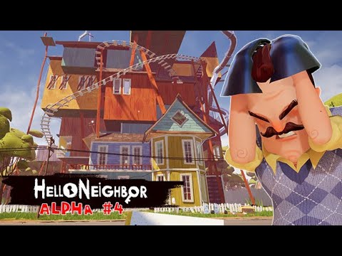 Видео: Hello Neighbor Alpha 4: Как победить соседа и пройти все испытания