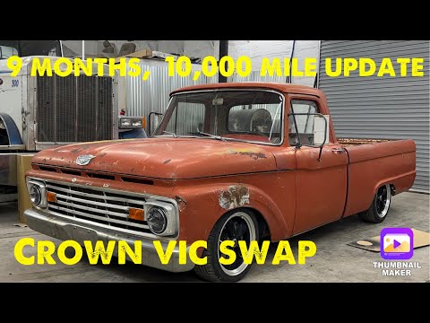 Видео: Crown Vic swap 65 f100 обновление #f100 #crownvic #custom
