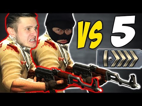 Видео: 2 VS 5 CS GO - Фрост и Снейк
