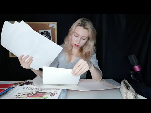 Видео: АСМР ПЕРЕБИРАЮ БУМАГУ, ЗВУКИ БУМАГИ | ASMR PAPER SOUNDS