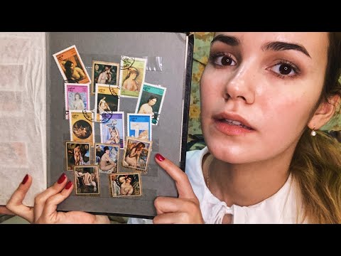 Видео: АСМР Моя Коллекция Марок🌈ASMR Triggers, Whisper, My Stamp Collection