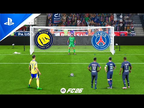 Видео: ФК 26 | Аль-Наср против ПСЖ | Роналду против Месси | Неймар | Мбаппе | Серия пенальти — PS5