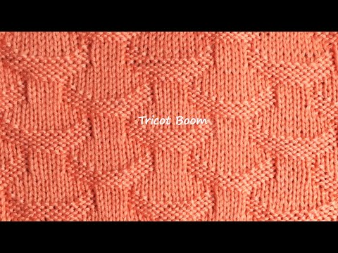 Видео: Узор из лицевых и изнаночных петель. Теневое вязание спицами.