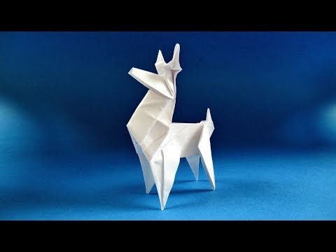 Видео: Как сделать оригами оленя (Джо Накашима)