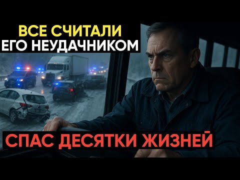 Видео: Все считали его неудачником. Но за рулём он оказался героем, спасшим десятки жизней