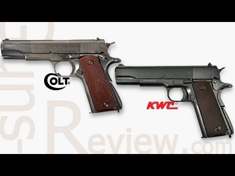 Видео: Colt М1911 A1, KWC KMB 76AHN Обзор Guns-Review.com
