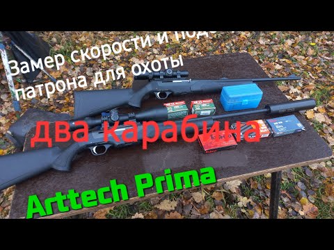 Видео: Два карабина Arttech Prima 308win. Подбор патрона и замер скорости!!!