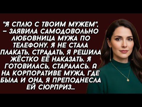 Видео: "Я сплю с твоим мужем", — заявила самодовольно любовница мужа по телефону. Я не стала плакать...