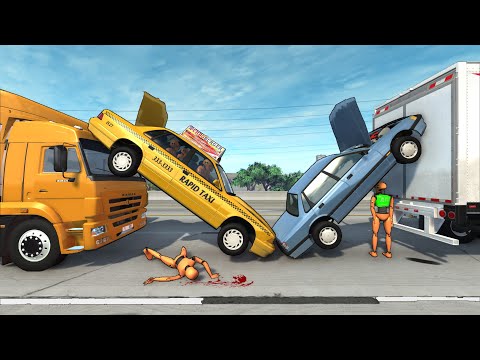 Видео: ДАЛЬНОБОЙЩИК НЕ СПАЛ 7 ДНЕЙ И УСНУЛ ЗА РУЛЁМ! НЕ ЗАМЕТИЛ ПРОБКУ | BeamNG.drive