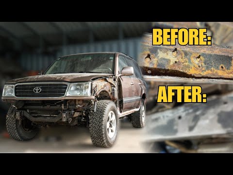 Видео: Спасение Land Cruiser 100 серии из сгнившей рамы (вы не поверите, как это исправить!)