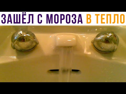 Видео: Зашёл с мороза в тепло) Приколы | Мемозг 586