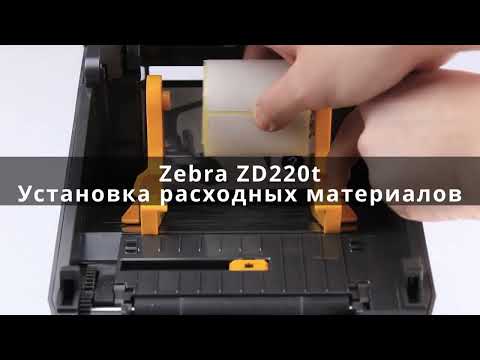 Видео: Принтер этикеток Zebra ZD220T (usb)