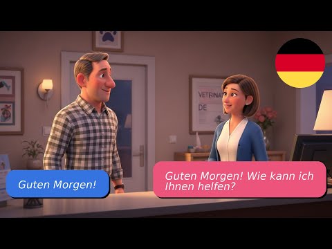 Видео: 5 простых диалогов на немецком языке (В ветеринарной клинике) A-1 A-2