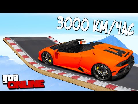 Видео: КАК ДАЛЕКО УЛЕТИТ ЧИТ ЛАМБА С ОГРОМНОГО ТРАМПЛИНА НА СКОРОСТИ 3000 КМ/ЧАС? ЭКСПЕРИМЕНТЫ В ГТА 5!