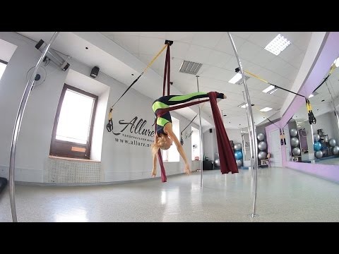 Видео: Сутула Настя  Видеоурок по воздушной акробатике  Трюк бабочка