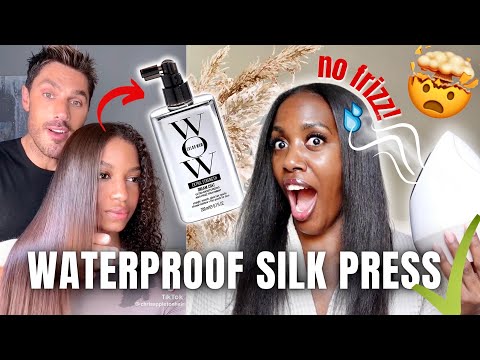 Видео: Делаю мои волосы Silk Press не пушащимися!! Пробую новый Colorwow Dreamcoat *Extra Strength* виру...