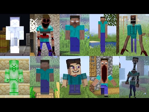Видео: ВСЕ ВИДЫ СТРАШНЫХ СТИВОВ В МАЙНКРАФТ ! МОД STEVE HORROR MOD MINECRAFT