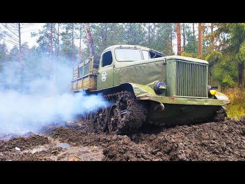 Видео: Артиллерийский Тягач 1958 года ожил спустя два года