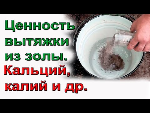 Видео: Вытяжка из золы. Кальций и калий и многое другое.