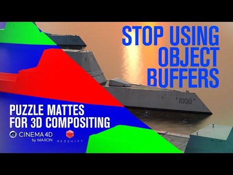 Видео: Прекратите использовать буферы объектов | Puzzle Matte Cinema 4D и Redshift