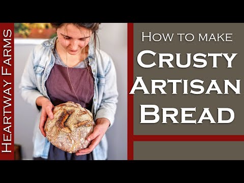 Видео: Как испечь хрустящий ремесленный хлеб | Простой домашний хлеб | Ремесленный хлеб для начинающих |...