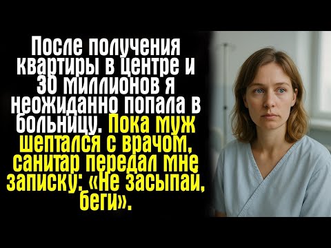 Видео: После получения квартиры в центре и 30 миллионов я неожиданно попала в больницу. Пока муж шептался..