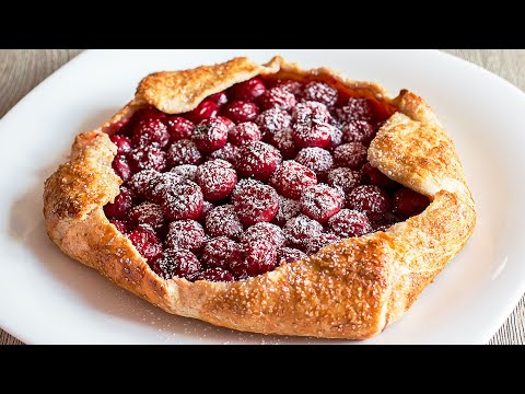 Видео: Хрустящее Тесто и Сочная Начинка! 👍 Галета с Вишней Простой Рецепт!