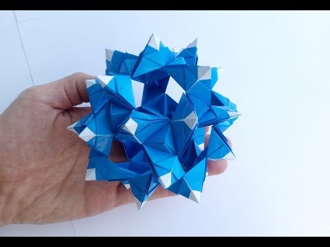 Видео: Кусудама Регата оригами (Valentina Minayeva), Kusudama Origami Regatta