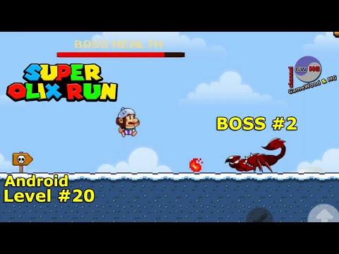 Видео: Level 20. Босс № 2. Прохождение игры Super Olix's World Adventure на Android