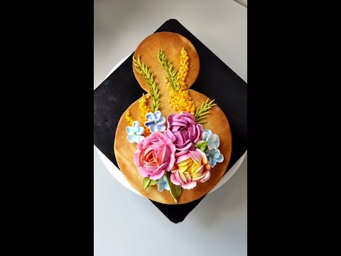Видео: МК 🌷🌿ПЕСОЧНЫЙ ТОРТ с ЗЕФИРОМ к 8 МАРТА 🍰Зефирная Флористика