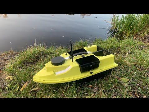 Видео: Кораблик для рыбалки D19 c GPS. Подробный обзор.