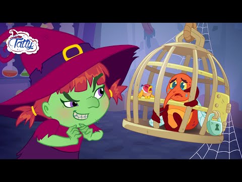 Видео: Злата вещица отвлече приятели 🧙‍♀️ Татти и Мисифу се притичват на помощ 🎃 Приказки за Хелоуин