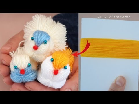 Видео: и ОЧЕНЬ легко и ОЧЕНЬ красиво !! изготовление птиц из пряжи.