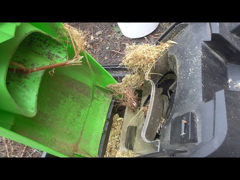Видео: Садовый измельчитель DEKO DKSH2800. Тестируем на винограде.