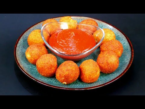 Видео: Сырные шарики из двух видов сыра во фритюре — идеальная тянущаяся закуска за 15 минут!