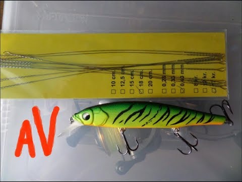 Видео: Как привязать воблер#Флуорокарбон поводки-мое мнение!