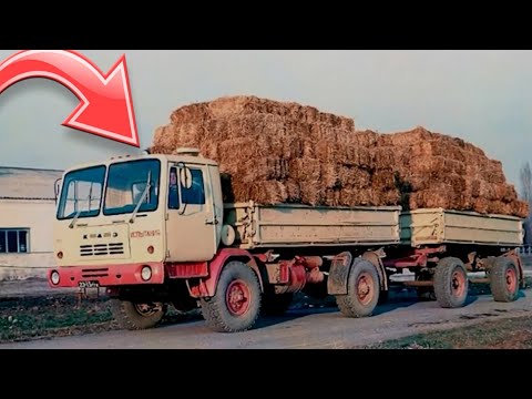 Видео: Ламповые кадры с грузовиками, автобусами и тракторами из СССР №16