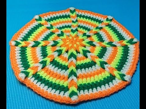 Видео: #780 🌟Подставка под горячее крючком.🔥
