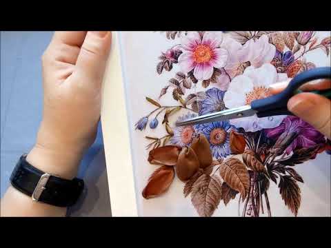 Видео: МК. Вышиваем принт с букетом. Часть 3. Астры 1.