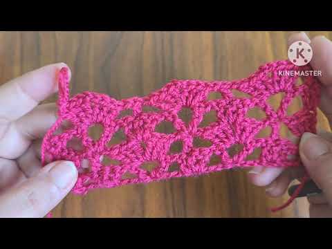 Видео: Как связать чудесную женскую шаль с очень простым декором крючком.