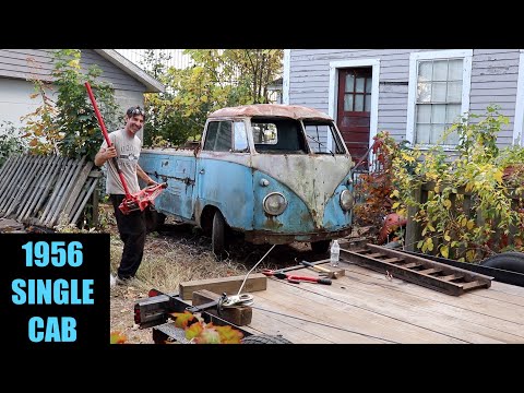 Видео: Ещё один старый VW спасён от дробления — 56-й грузовик с одинарной кабиной