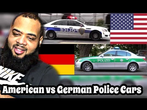 Видео: РЕАКЦИЯ на американские полицейские машины против немецких полицейских машин