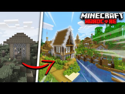 Видео: Построил Продвинутую Деревню в ХАРДКОР МАЙНКРАФТЕ!