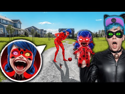 Видео: ИСПОЛЬЗОВАТЬ на LADYBUG ПРОКЛЯТАЯ КУКЛА из LADYBUG с ДРОНОМ!!!
