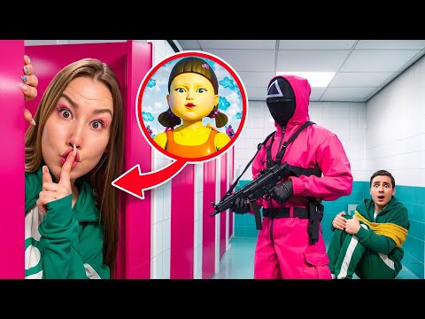 Видео: Попали в СЕКРЕТНУЮ Игру в Кальмара в Реальной Жизни !