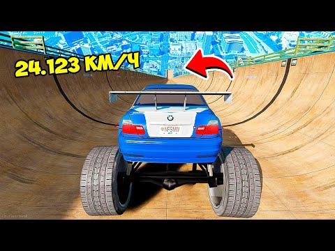 Видео: СПУСК БЕЗ ТОРМОЗОВ НА BMW M3 GTR МОНСТР ИЗ NFS MOST WANTED ПО ТРАМПЛИНУ 🌴 ГТА 5 МОДЫ РАЙЛЮХА